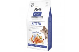 Brit Care Cat by Nutrition Kitten Gentle Digestion Strong Immunity сухой корм для котят с лососем 7 кг
