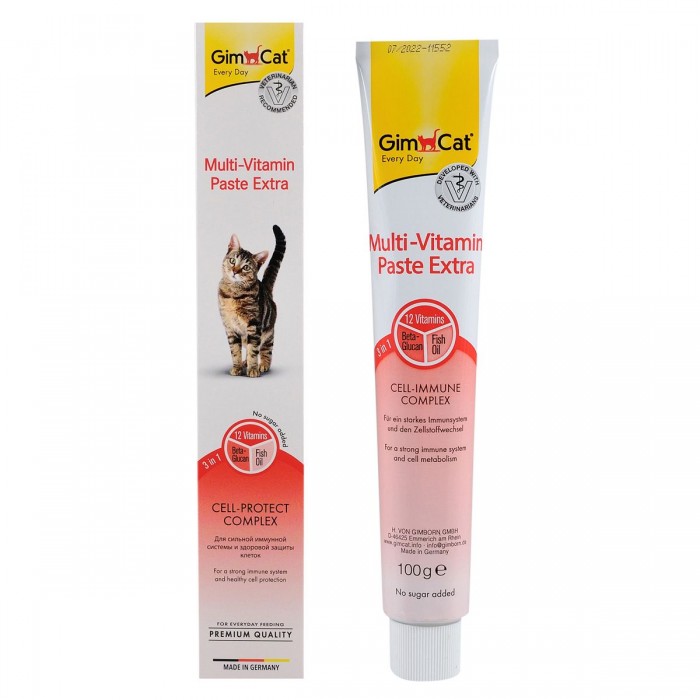 GimCat Multi-Vitamin Paste Extra - мультивітамінна паста для котів 100гр