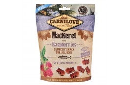 Ласощі Carnilove Dog Crunchy Snack зі скумбрією та малиною для дорослих собак 200g