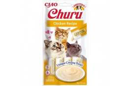 INABA Churu лакомство для кошек сливочный мусс с курицей 4 шт*14 г