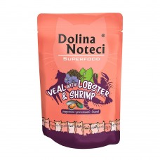 Dolina Noteci Superfood с телятиной, лобстером и креветкой для кошек 85 г