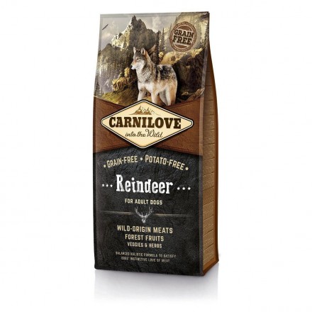 Carnilove Adult Raindeer с олениной для взрослых собак 12 kg