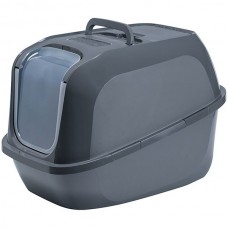 Moderna Mega Deluxe закритый туалет для кошек (холодно-серый)