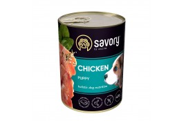 Savory Puppy Chicken вологий корм для цуценят всіх порід з куркою 400g