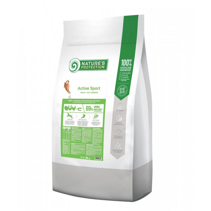 Nature's Protection Active Sport Adult All Breeds для спортивних собак 18 кг