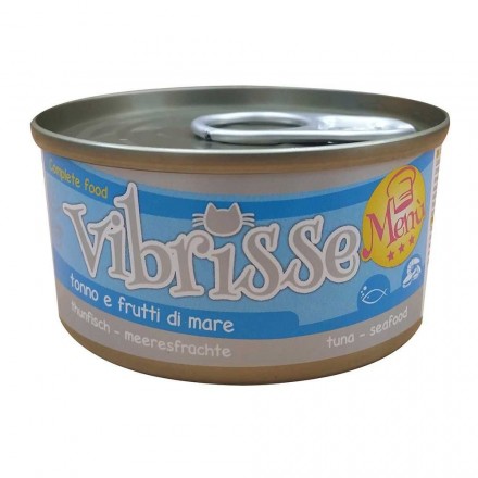 VIBRISSE MENU влажный корм для котов с тунцом и морепродуктами 70 г