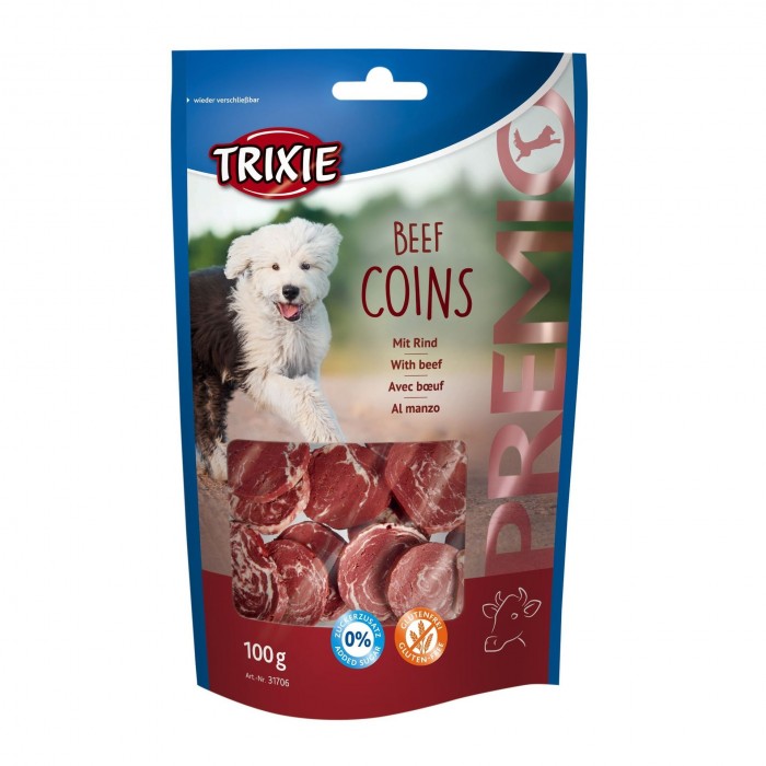 Trixie PREMIO Beef Coins лакомство для собак с говядиной 100гр