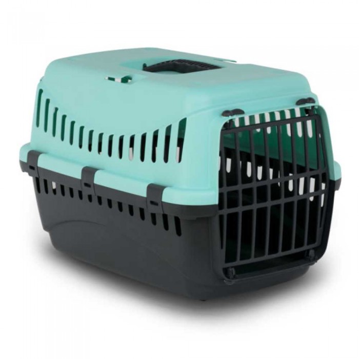 Bergamo Gipsy 1 Small Blue переноска з пластиковими дверцятами для котів та собак до 6 кг (синя)