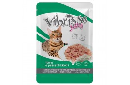 Vibrisse Jelly влажный корм для котов с тунцом и корюшкой 70 г