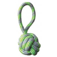 Croci Pastel игрушка для собак "Канатный мяч с ручкой" (зеленый) 20 см