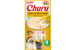 INABA Churu лакомство для кошек сливочный мусс с тунцом и сыром 4 шт*14 г