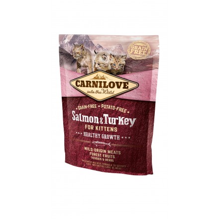 Carnilove Cat Kitten з лососем та індичкою для кошенят 0,4 kg