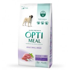 Optimeal Dog Adult Small сухой корм для собак малых пород с уткой 1,5 кг