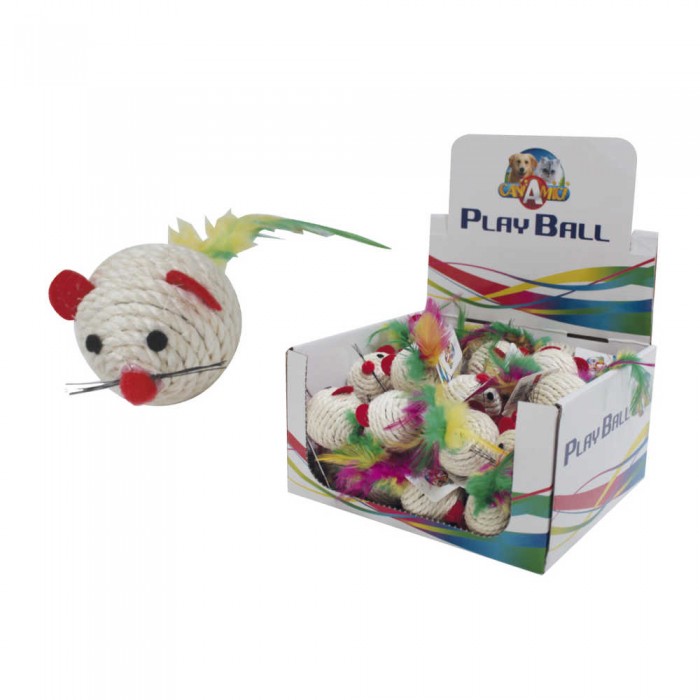 Croci игрушка для кошек "Мышь Рио" (белая)