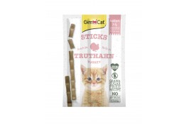 GimCat Sticks Kitten - ласощі для кошенят, з індичкою та кальцієм.
