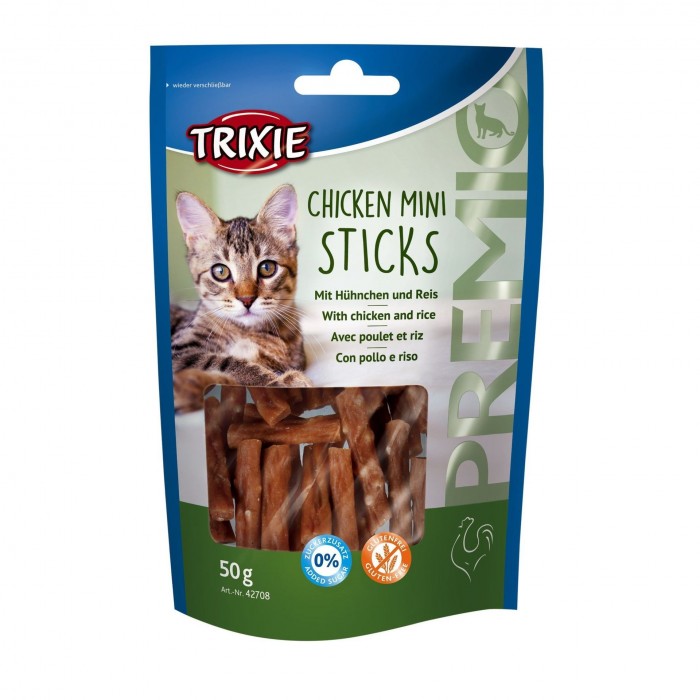 Trixie PREMIO Mini Sticks лакомство для котов с курицей и рисом 50гр
