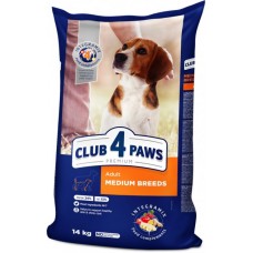 Club 4 Paws Premium Adult Medium Breed сухой корм для собак средних пород 14 кг