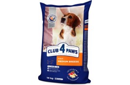 Club 4 Paws Premium Adult Medium Breed сухой корм для собак средних пород 14 кг