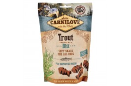Ласощі Carnilove Dog Semi Moist з фореллю та кропом для дорослих собак 200g