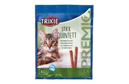 Trixie PREMIO Quadro-Sticks лакомство для котов палочки с домашней птицей и печенью 25гр