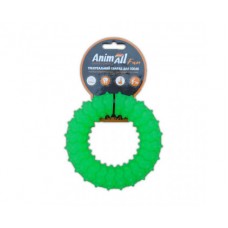 AnimAll Fun іграшка для собак "Кільце з шипами" (зелена) 9 см​