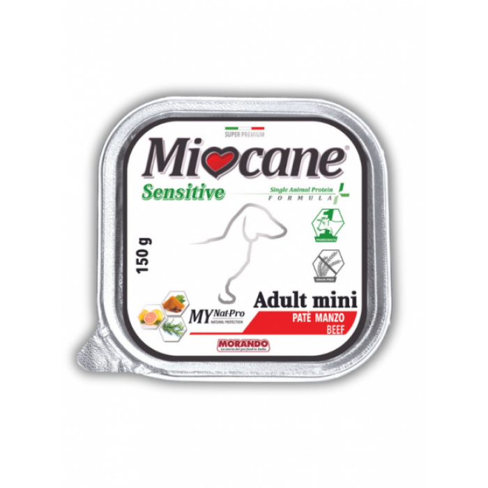 Morando Miocane Sensitive Monoprotein влажный корм для собак с говядиной 150г*22шт