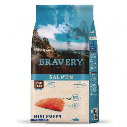Bravery Salmon Mini Puppy сухий корм для цуценят малих порід з лососем 0,6 кг