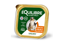 Equilibre & Instinct паштет для дорослих собак з м'ясом птиці і зеленим горошком 300г*9шт