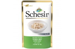 Schesir Chicken Fillets влажный корм для взрослых котов с курицей в желе 85 г