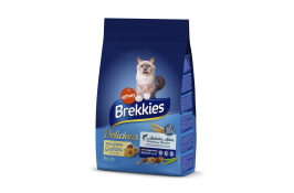 Brekkies Cat Delice Fish сухой корм для взрослых котов с рыбой 3 кг