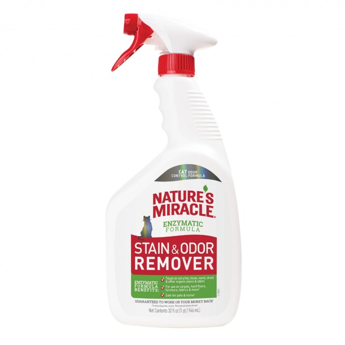 Nature's Miracle "Stain & Odor Remover" спрей для видалення плям та неприємних запахів від котів 946 мл