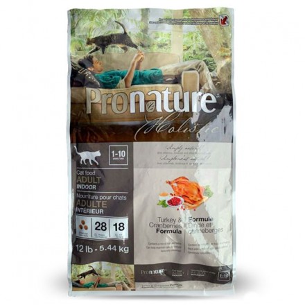 Pronature Holistic Cat Turkey & Cranberries сухий корм з індичкою та журавлиною 5,44 кг