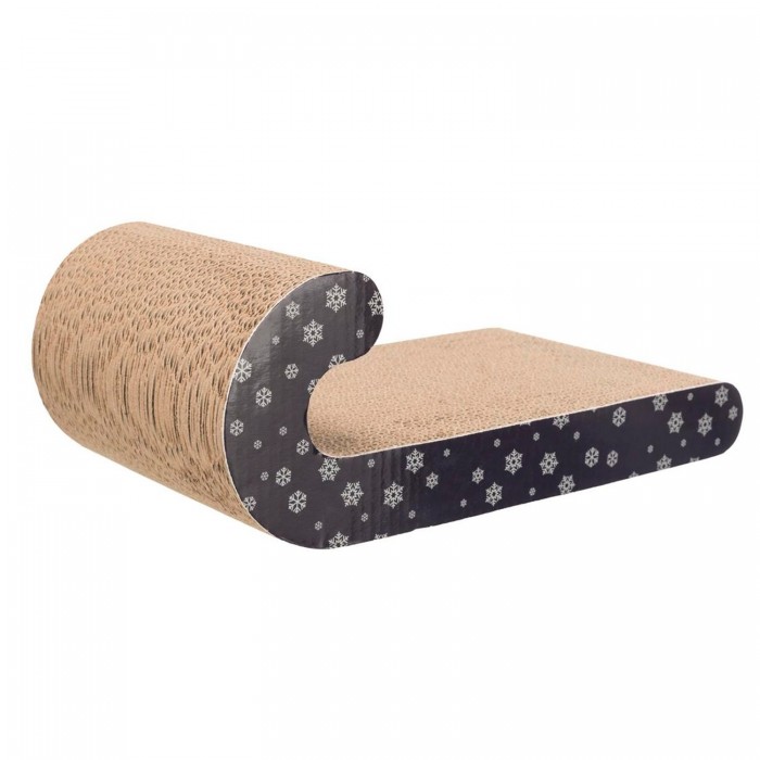 Trixie когтеточка для кошек рождественская картонная 39×14×20 см