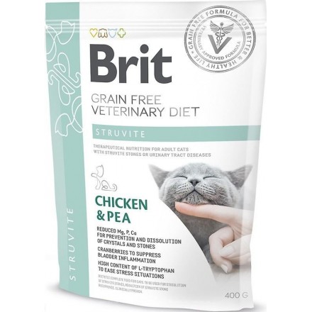 Brit GF Veterinary Diets Cat Obesity с курицей и горохом для кошек 400 g