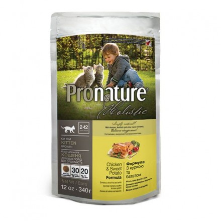 Pronature Holistic Kitten Chicken&Sweet Potato сухий корм з куркою та бататом 5 кг