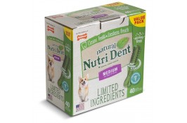 Nylabone Nutri Dent Natural Medium ласощі для чистки зубів у собак середніх порід 40шт/уп