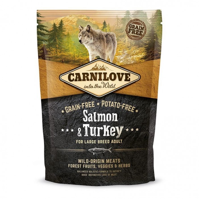 Carnilove Adult Large Breed Salmon and Turkey з лососем та індичкою для дорослих собак великих порід 1,5 kg