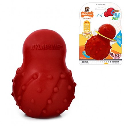 Nylabone Strong Chew Cone игрушка конус для собак средних пород с ароматом бекона 17см