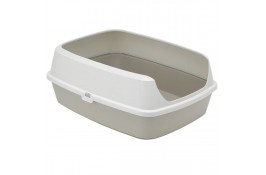 Moderna Maryloo туалет с бортиком для кошек (серый) 50х38х16 см