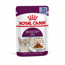 ROYAL CANIN SENSORY FEEL вологий корм для дорослих котів в желе 85г*12шт