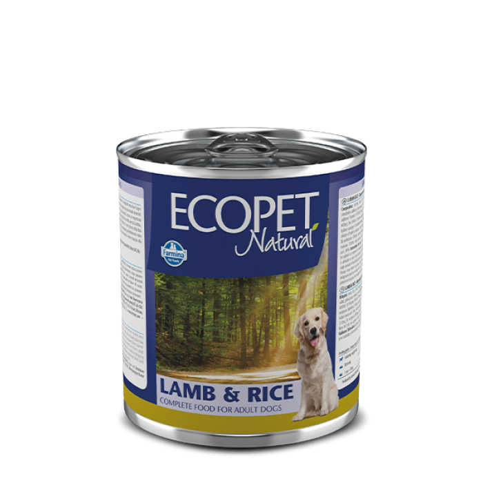 Farmina Ecopet Natural Dog Lamb & Rice влажный корм для взрослых собак с ягненком 300 г