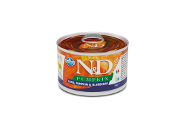 Farmina N&D Grain Free Pumpkin Lamb Adult Mini для собак мелких пород с тыквой, ягненком и черникой 140 г