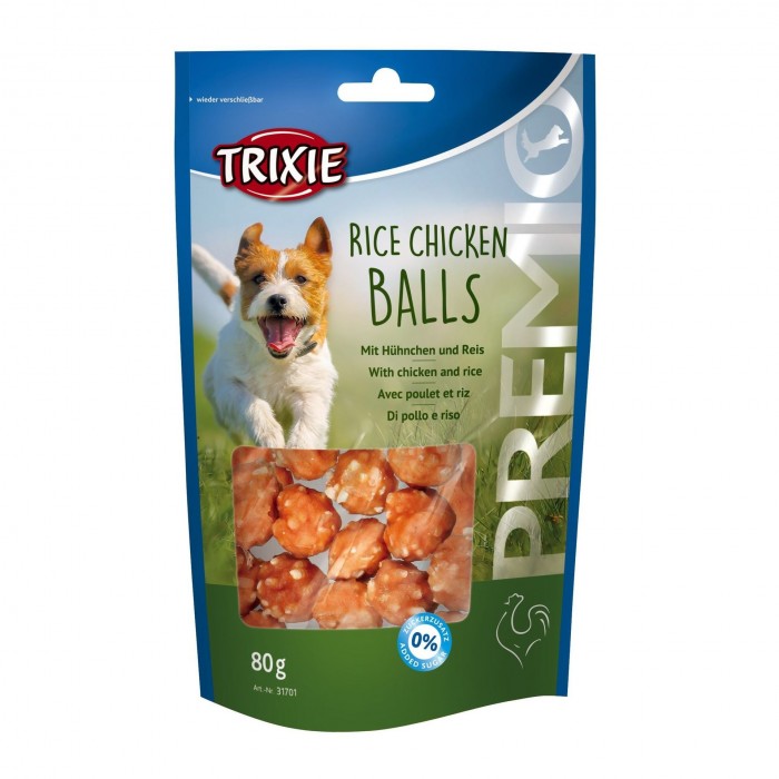 Trixie PREMIO Rice Chicken Balls лакомство для собак c рисом и курицей 80гр
