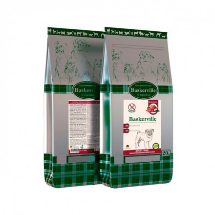 Baskerville Grain Free Dog Adult Small Breed сухий корм для собак малих порід з яловичиною та ягодами 20 кг