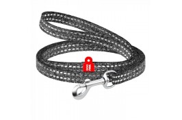 Collar WAUDOG Re-cotton світловідбиваючий повідець для собак та котів (сірий) XS