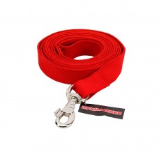 Пухнастики брезентовый поводок для собак L (красный) 3 м