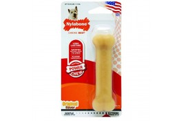 Nylabone Dura Chew Regular игрушка кость для собак малых пород с мясным ароматом 11,4см
