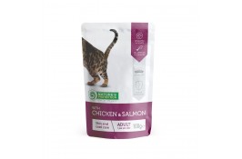 Nature's Protection Skin & Сoat care with Chicken and Salmon с курицей и лососем для кошек 100 г*12шт.