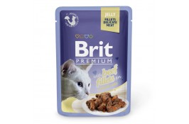 Brit Premium Cat pouch филе говядины в желе 85г*24шт