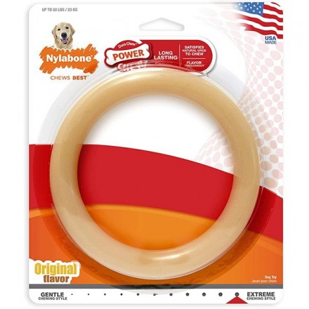 Nylabone Extreme Chew Ring игрушка кольцо для собак крупных пород с ароматом курицы d15см